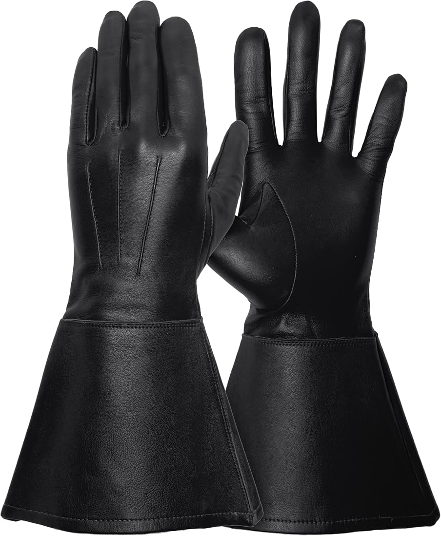 Tough Gloves® Enforcer Unlined Cabretta Leather Gauntlet Gloves